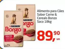 Tenda Atacado Purina - alimento para cães sabor carne & cereais bonzo oferta