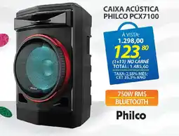 Lojas Cem Caixa acústica philco pcx7100 oferta