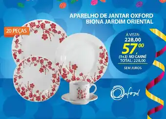 Lojas Cem Aparelho de jantar oxford biona jardim oriental oferta