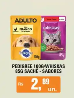 Supermercados Alvorada Pedigree 100g/whiskas  sachê - sabores oferta