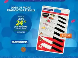 Lojas Cem Jogo de facas tramontina plenus oferta