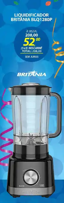 Lojas Cem Liquidificador britania blq1280p oferta