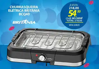 Lojas Cem Churrasqueira elétrica britânia  BCQ40 oferta