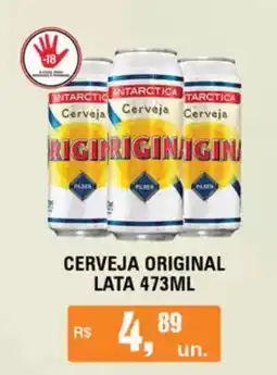 Supermercados Alvorada Cerveja original lata oferta