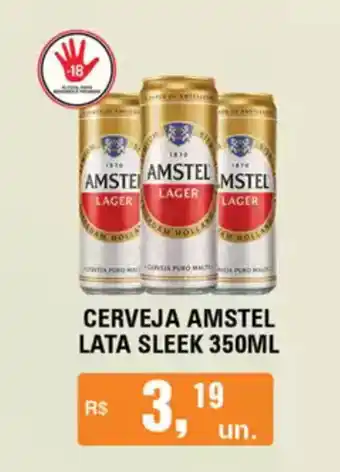 Supermercados Alvorada Cerveja amstel lata sleek oferta