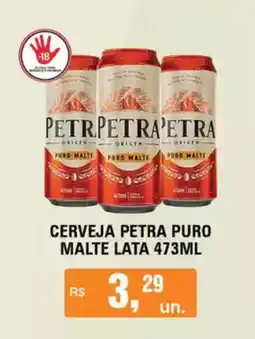 Supermercados Alvorada CERVEJA PETRA PURO MALTE LATA oferta