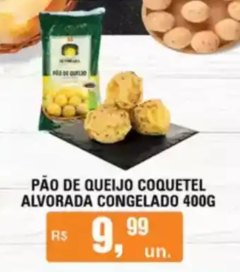 Supermercados Alvorada Pão de queijo coquetel alvorada congelado oferta