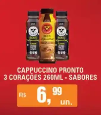 Supermercados Alvorada Cappuccino pronto 3 coracoes sabores oferta