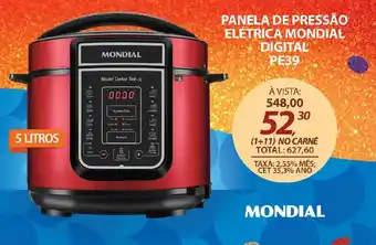 Lojas Cem Panela de pressão elétrica mondial digital pe39 oferta