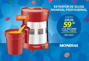 Lojas Cem Extrator de sucos mondial profissional oferta