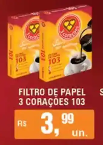 Supermercados Alvorada Filtro de papel 3 corações 103 oferta