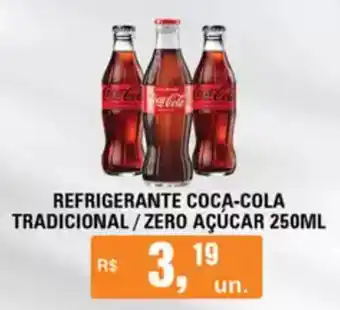 Supermercados Alvorada Refirigerante coca cola tradicional/ zero acucar oferta