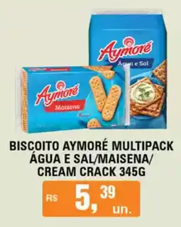 Supermercados Alvorada Biscoito aymoré multipack água e sal/maisena/ cream crack oferta