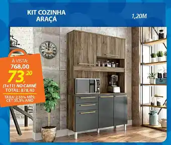 Lojas Cem Kit cozinha araçá oferta