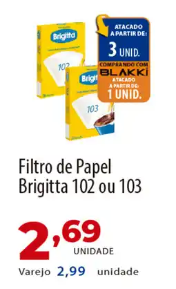 Akki Atacadista Filtro de Papel Brigitta 102 ou 103 oferta