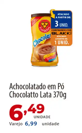 Akki Atacadista Achocolatado em Pó Chocolatto Lata oferta