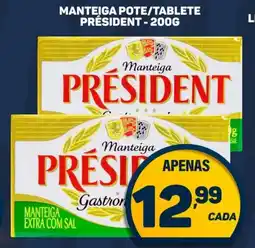 Dom Atacadista Manteiga pote/tablete président oferta