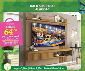 Lojas Cem Rack suspenso alagoas oferta