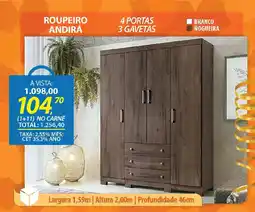 Lojas Cem Roupeiro andirá oferta