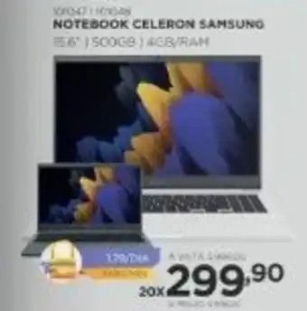 Benoit Notebook Celeron Samsung 15.6" oferta