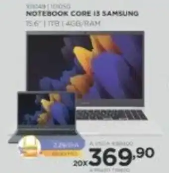 Benoit Notebook Core i3 Samsung 15.6" oferta