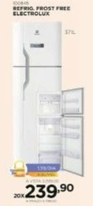 Benoit Refrig. Frost Free Electrolux 371L oferta