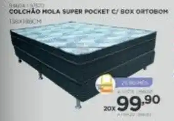 Colchao Mola Super Pocket c/ Box Ortobom