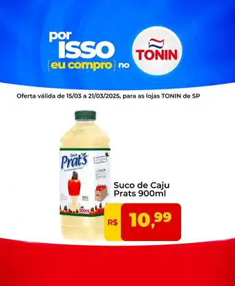 Tonin Superatacado Suco de Caju Prats oferta