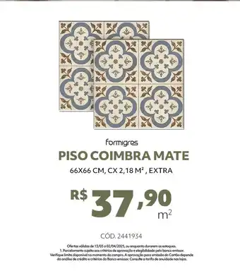 Telhanorte Piso coimbra mate oferta