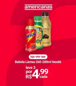 Lojas Americanas Bebida Láctea Nestlé oferta