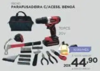 Benoit Parafusadeira c/ Acess. Benoa 70pcs 20V oferta