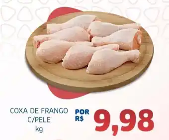 Bergamais Supermercados Coxa de frango c/pele oferta