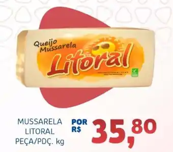 Bergamais Supermercados Mussarela litoral peça/pdc. oferta