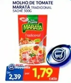 Novo Mix Molho de tomate marata tradicional sache oferta