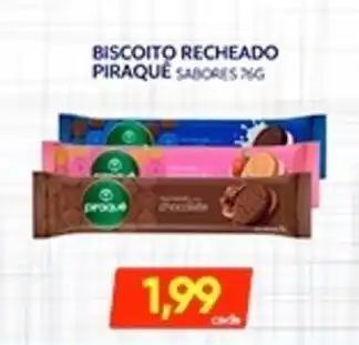 Novo Mix Biscoito recheado piraque sabores oferta