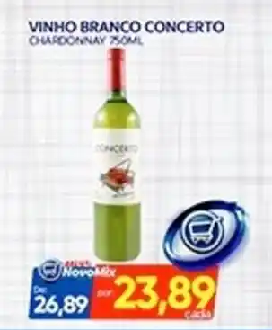 Novo Mix Vinho branco concerto chardonnay oferta