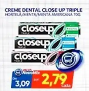 Novo Mix Creme dental close up triple oferta