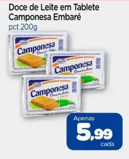 Nordestão Doce de Leite em Tablete Camponesa Embaré oferta