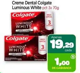 Nordestão Creme Dental Colgate Luminous White pct oferta