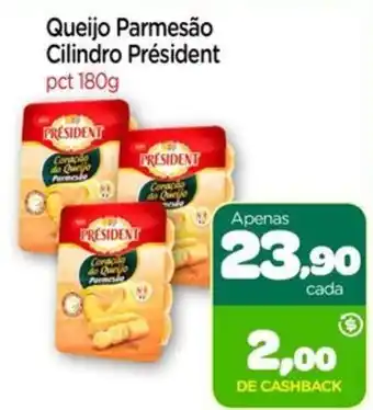 Nordestão Queijo Parmesão Cilindro Président oferta