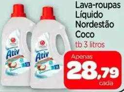 Nordestão Lava-roupas Líquido Nordestão Coco oferta