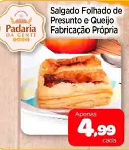 Nordestão Salgado Folhado de Presunto e Queijo Fabricação Própria oferta