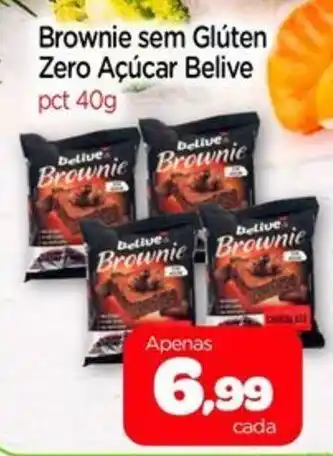 Nordestão Brownie sem Glúten Zero Açúcar Belive oferta