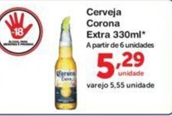 Roldão Cerveja Corona Extra 330ml oferta