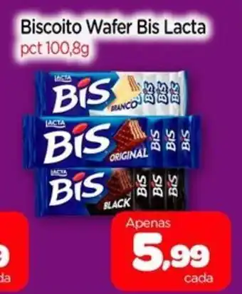 Nordestão Biscoito Wafer Bis Lacta oferta