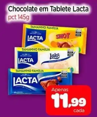 Nordestão Chocolate em Tablete Lacta oferta