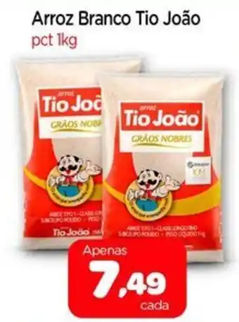 Nordestão Arroz Branco Tio João pct oferta