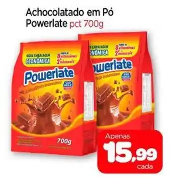 Nordestão Achocolatado em Pó Powerlate pct oferta