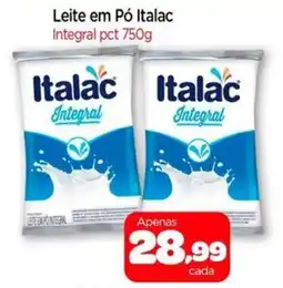 Nordestão Leite em Pó Italac Integral pct oferta