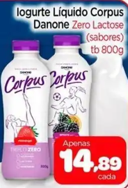 Nordestão logurte Líquido Corpus Danone Zero Lactose (sabores) oferta